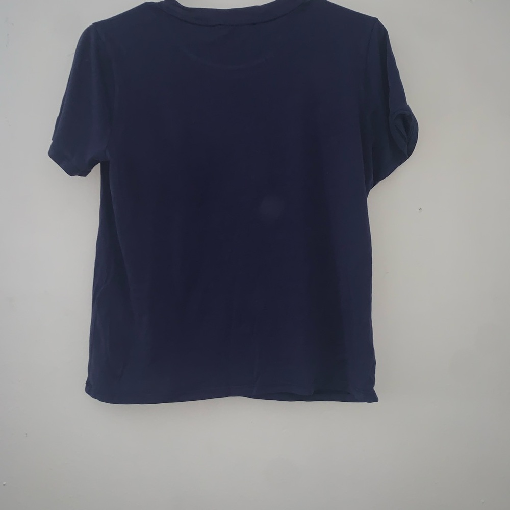 Forever 21 blue V neck shirt